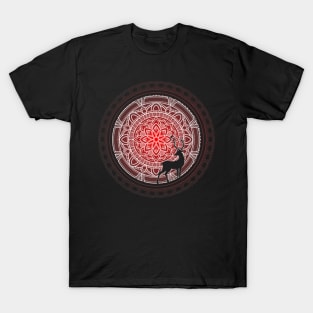 Blood Moon - Mandala Design T-Shirt